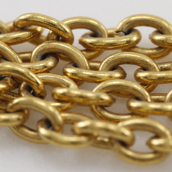CHANEL Gold Logo Necklace